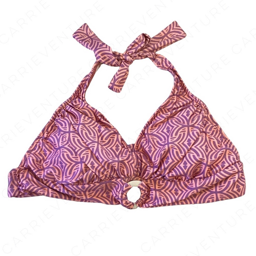 ANTONIO MELANI Pink and Purple Bikini Top